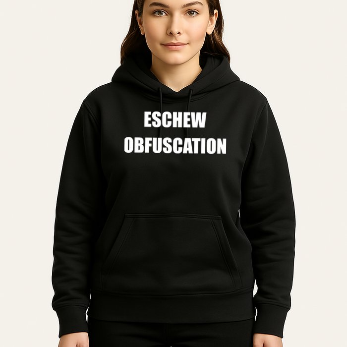 Eschew Obfuscation Obfuscate Funny Greek Sarcastic Hoodie