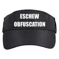 Eschew Obfuscation Obfuscate Funny Greek Sarcastic Adult Drive Performance Visor