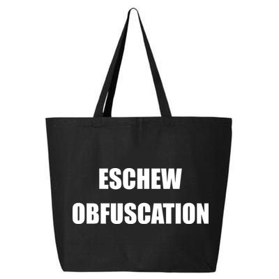 Eschew Obfuscation Obfuscate Funny Greek Sarcastic 25L Jumbo Tote