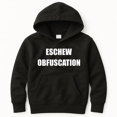 Eschew Obfuscation Obfuscate Funny Greek Sarcastic Kids Hoodie
