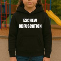 Eschew Obfuscation Obfuscate Funny Greek Sarcastic Kids Hoodie