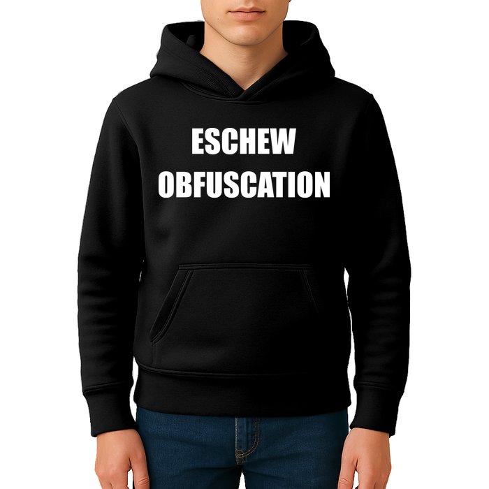 Eschew Obfuscation Obfuscate Funny Greek Sarcastic Kids Hoodie