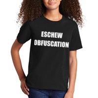 Eschew Obfuscation Obfuscate Funny Greek Sarcastic Kids T-Shirt