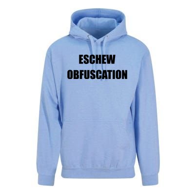 Eschew Obfuscation Obfuscate Funny Greek Sarcastic Unisex Surf Hoodie