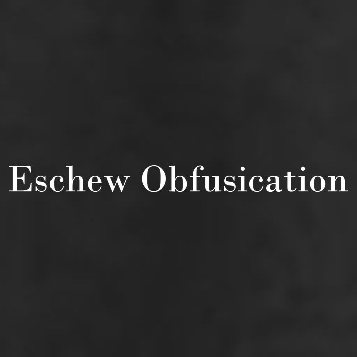 Eschew Obfuscation Obfuscate Classy Logo Adult Drive Performance Visor