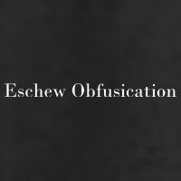 Eschew Obfuscation Obfuscate Classy Logo 11oz C Handle Ceramic Mug