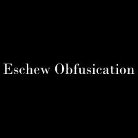 Eschew Obfuscation Obfuscate Classy Logo Cropped Pullover Crew