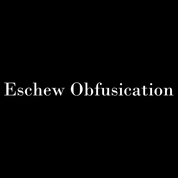 Eschew Obfuscation Obfuscate Classy Logo Cropped Pullover Crew