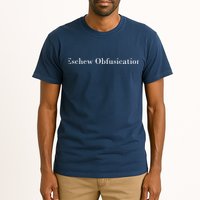 Eschew Obfuscation Obfuscate Classy Logo Tall T-Shirt