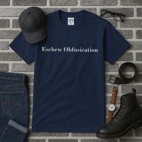 Eschew Obfuscation Obfuscate Classy Logo Tall T-Shirt