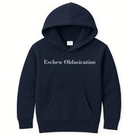 Eschew Obfuscation Obfuscate Classy Logo Kids Hoodie