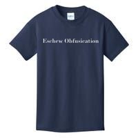 Eschew Obfuscation Obfuscate Classy Logo Kids T-Shirt