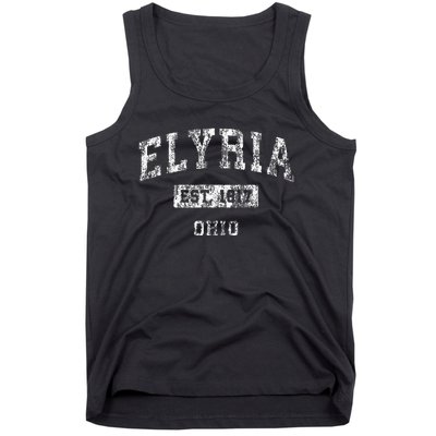 Elyria Ohio Oh Vintage Established Sports Tank Top