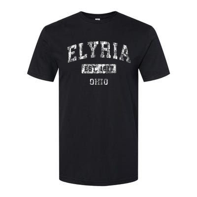 Elyria Ohio Oh Vintage Established Sports Softstyle CVC T-Shirt