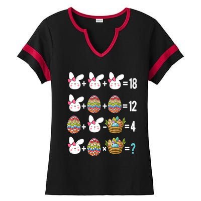 Easter Order Of Operations Quiz Math Teacher Easter Egg Hunt Funny Gift Ladies Halftime Notch Neck Tee