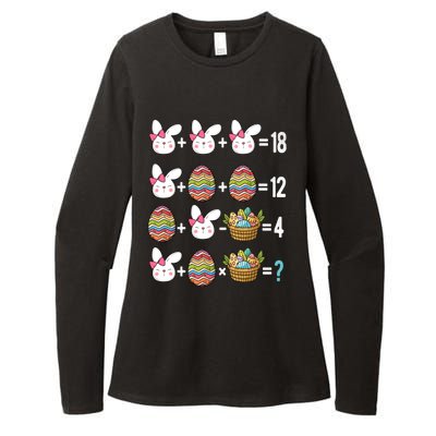 Easter Order Of Operations Quiz Math Teacher Easter Egg Hunt Funny Gift Womens CVC Long Sleeve Shirt