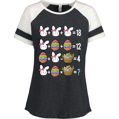 Easter Order Of Operations Quiz Math Teacher Easter Egg Hunt Funny Gift Enza Ladies Jersey Colorblock Tee