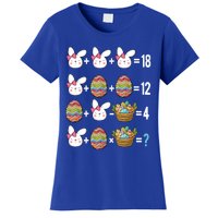 Easter Order Of Operations Quiz Math Teacher Easter Egg Hunt Funny Gift Women's T-Shirt