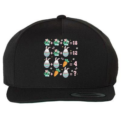Easter Order of Operations Quiz Math Teacher Easter Egg Wool Snapback Cap