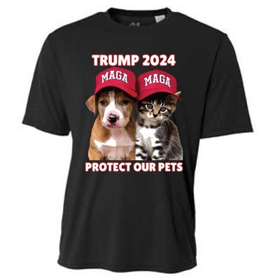 Eat Our Pets Cat Dog Maga Cooling Performance Crew T-Shirt