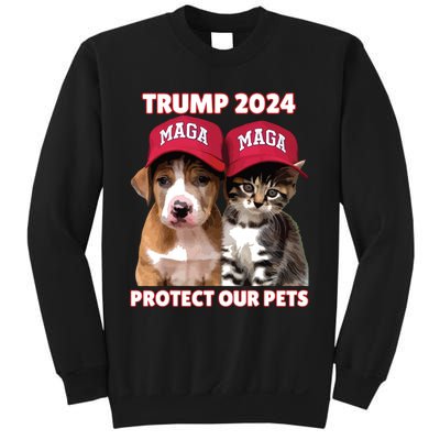 Eat Our Pets Cat Dog Maga Sweatshirt