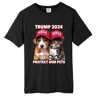 Eat Our Pets Cat Dog Maga Tall Fusion ChromaSoft Performance T-Shirt