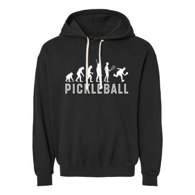 Evolution Of Pickleball TShirt Garment-Dyed Fleece Hoodie