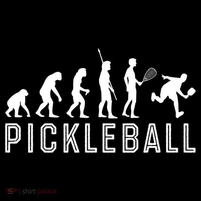 Evolution Of Pickleball TShirt Button