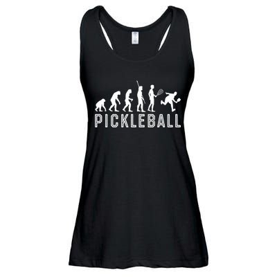Evolution Of Pickleball TShirt Ladies Essential Flowy Tank