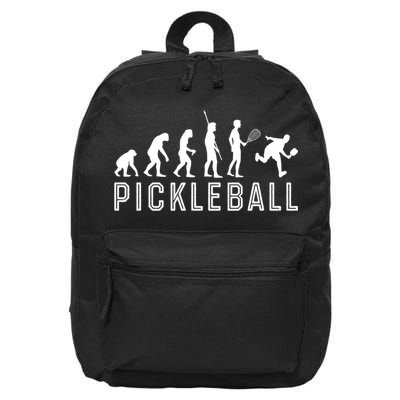 Evolution Of Pickleball TShirt 16 in Basic Backpack