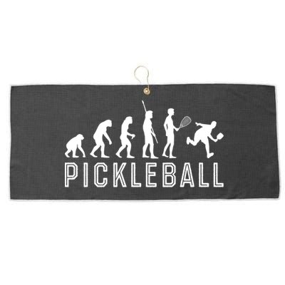 Evolution Of Pickleball TShirt Large Microfiber Waffle Golf Towel