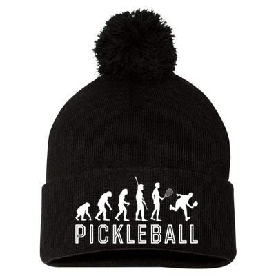 Evolution Of Pickleball TShirt Pom Pom 12in Knit Beanie