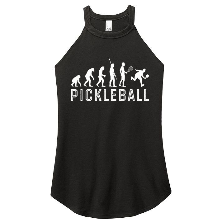 Evolution Of Pickleball TShirt Women's Perfect Tri Rocker Tank