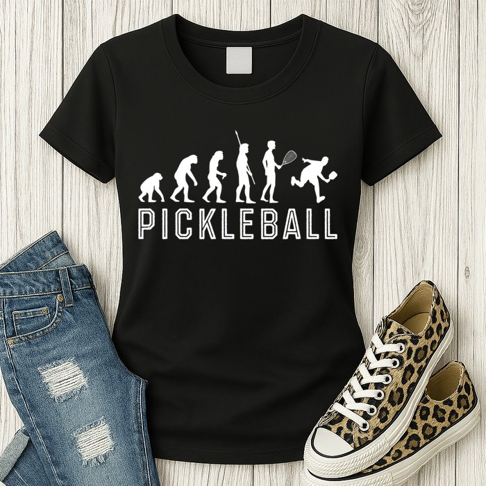 Evolution Of Pickleball TShirt Womens T-Shirt