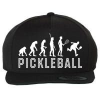 Evolution Of Pickleball TShirt Wool Snapback Cap