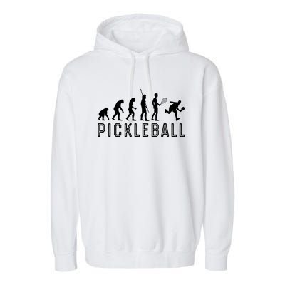 Evolution Of Pickleball TShirt Garment-Dyed Fleece Hoodie