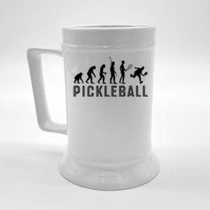 Evolution Of Pickleball TShirt Beer Stein