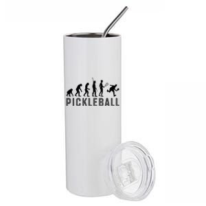 Evolution Of Pickleball TShirt Stainless Steel Tumbler