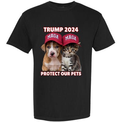 Eat Our Pets Cat Dog Maga Garment-Dyed Heavyweight T-Shirt