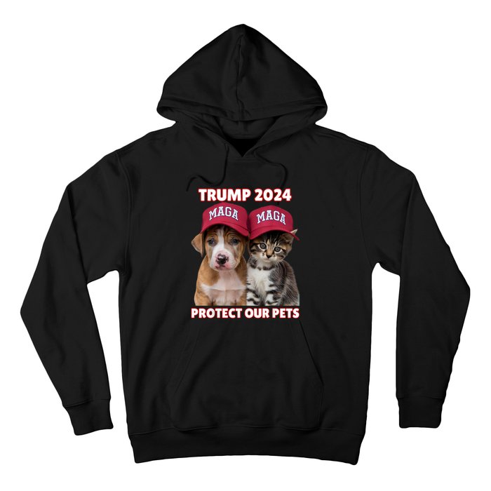 Eat Our Pets Cat Dog Maga Hoodie