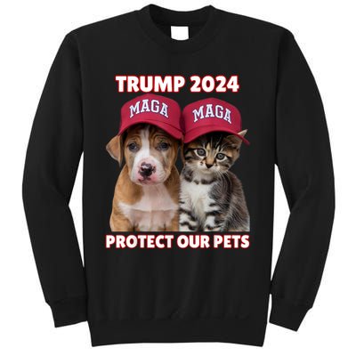 Eat Our Pets Cat Dog Maga Sweatshirt