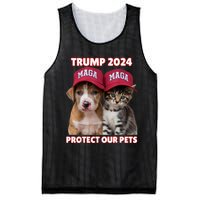 Eat Our Pets Cat Dog Maga Mesh Reversible Basketball Jersey Tank