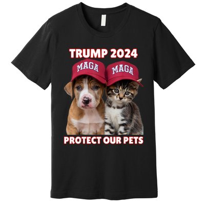 Eat Our Pets Cat Dog Maga Premium T-Shirt