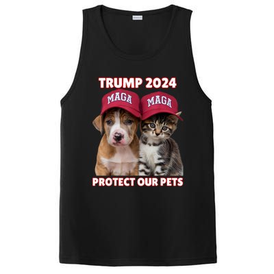 Eat Our Pets Cat Dog Maga PosiCharge Competitor Tank