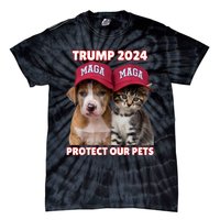 Eat Our Pets Cat Dog Maga Tie-Dye T-Shirt