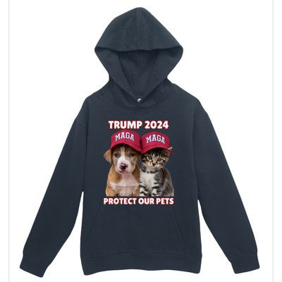 Eat Our Pets Cat Dog Maga Urban Pullover Hoodie