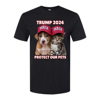 Eat Our Pets Cat Dog Maga Softstyle CVC T-Shirt