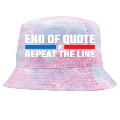 End Of Quote Repeat The Line Tie-Dyed Bucket Hat