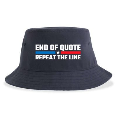 End Of Quote Repeat The Line Sustainable Bucket Hat