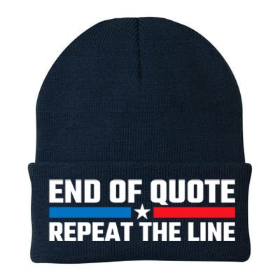 End Of Quote Repeat The Line Knit Cap Winter Beanie